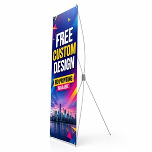 Exhibidores Publicitarios Tipo <span class=keywords><strong>X</strong></span> Plegables Personalizados al por Mayor, Económicos, de <span class=keywords><strong>60x160</strong></span> cm, para Exposiciones - Product Image 1