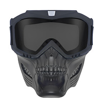 Masque modulaire compatible avec casque pour Aprilia Moto Guzzi, design convertible, lavable, réutilisable, protection faciale multisports