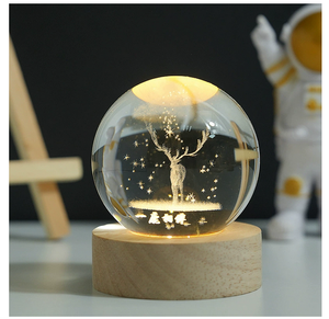 Vendita Calda: Sfera di Cristallo 3D con Base Luminosa, Sistema Solare Galattico 3D, Regalo Popolare per Bambini - Product Image 5
