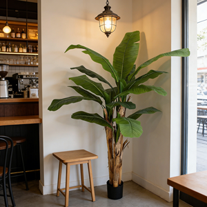 <span class=keywords><strong>Grand</strong></span> <span class=keywords><strong>Bananier</strong></span> Artificiel en Pot, Réaliste et Écologique, en Plastique Durable, Résistant à l'Eau, pour Intérieur et Extérieur - Product Image 6