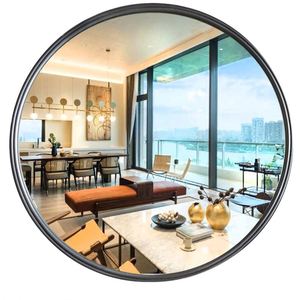 Không Thể Phá Vỡ Tường Sang Trọng Gắn Treo Vàng Kim Loại Đóng Khung Hình Dạng Màu Đen Gương Mới Nhỏ Lớn Salon Trang Trí Nội Thất Tường Gương - Product Image 4