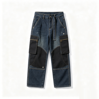 Veste en jean vintage délavée, effet usé, impression DTG Kornit, streetwear décontracté, vêtements de plein air