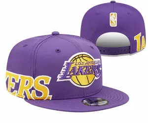 Amerikan basketbolu N-B-A lig takımının son şapkası, unisex düz taraflı beyzbol şapkası.