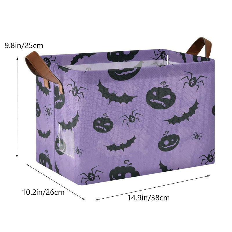 Violet-purple bat and pumpkin