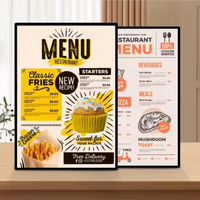 Cadre d'affichage lumineux LED pour publicité, panneau lumineux pour menu de restaurant, enseigne lumineuse