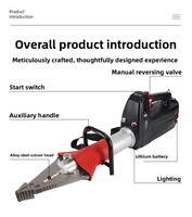 Ensemble d'outils de démolition hydraulique pour intervention d'incendie, outils combinés de coupe et d'expansion électriques à batterie lithium