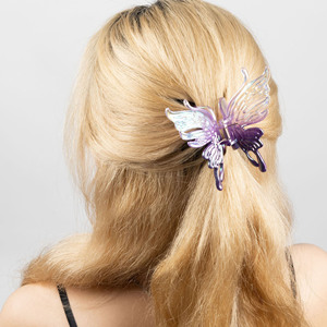 Pinza de Pelo Grande con Forma de Mariposa, Pinza de Pelo Acrílica, Accesorios de Moda para el Cabello, Venta al por Mayor - Product Image 1