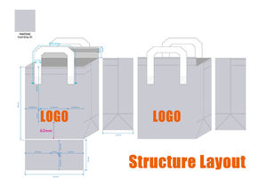 Sac isotherme réutilisable avec logo personnalisé, rose, non tissé, pour livraison de repas, avec lamination en feuille d'aluminium - Product Image 5