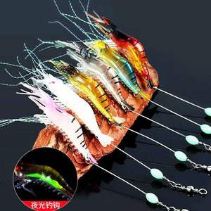 Leurre de crevettes bioniques, appât souple pour la pêche au bar, appâts de fond pour eau douce et eau salée, leurre de crevettes artificiel 1234567 - Product Image 2