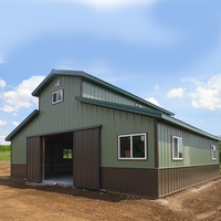 Structure en acier préfabriquée pour l'élevage de bovins, ovins, chevaux, porcs, hangar agricole, atelier, grange, bâtiment en structure acier préfabriquée