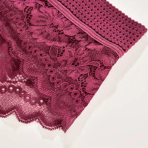 高品质100% 棉抗菌女蕾丝内衣定制女孩迷彩定制印花内衣性感蕾丝内裤 - Product Image 5