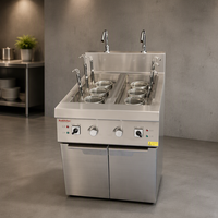 Cuisinière à nouilles sur pied à six bacs RKMF-P266 en acier inoxydable à prix abordable