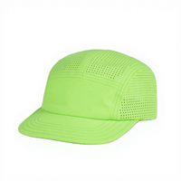 Casquette de sport en nylon à 5 panneaux, quatre saisons, personnalisable avec logo par transfert thermique, vente en gros, imperméable, séchage rapide, respirante
