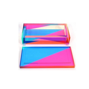 Caja de acrílico iridiscente de lujo con tapa para regalos - Product Image 3