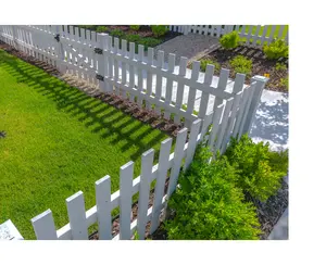 Wholesale 6ft 8ft PVC Vinyl Security Fence Panels Outdoor White Plastic Privacy Balustrades Handrails 6x8 Garden WPC Frame Size