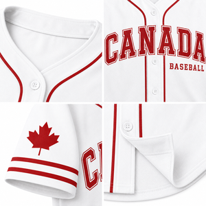 Camiseta de Béisbol para Mujer, Personalizada con Nombre y Número del Equipo, Estilo Clásico con Botones, para Fanáticas del Canadá - Product Image 6