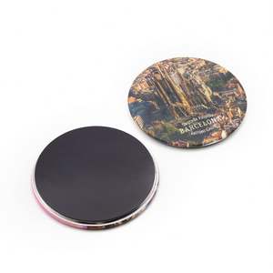 Aimant de réfrigérateur en métal pour dropshipping, design personnalisé, bouton magnétique rond mignon - Product Image 4