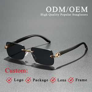 <span class=keywords><strong>Occhiali</strong></span> <span class=keywords><strong>da</strong></span> <span class=keywords><strong>Sole</strong></span> Vintage Senza Montatura per Uomo e <span class=keywords><strong>Donna</strong></span>, Vendita all'Ingrosso, Nuovi Modelli in Stock, Montatura in Metallo di Alta Qualità, Lenti UV, Stile Carti - Product Image 1