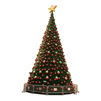Grand sapin de Noël artificiel en cèdre de 6 m avec branches réalistes, lumières LED multicolores chaudes, personnalisable, pour une utilisation intérieure à la maison