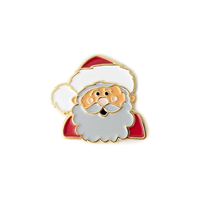 Père Noël Épingles En Émail Collection De Vacances Cadeaux Souvenir Accessoires Personnalisé En Alliage De Zinc Vintage Émaillé Père Noël Épinglettes