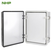 Armoire électronique extérieure étanche IP67 430x330x180mm porte à charnière transparente matériaux PC/ABS boîte de jonction électrique IP65/IP66"