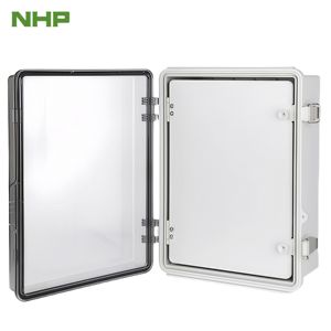 <span class=keywords><strong>Armoire</strong></span> électronique extérieure étanche IP67 430x330x180mm porte à charnière transparente matériaux PC/ABS boîte de jonction électrique IP65/IP66" - Product Image 1