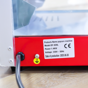 Máquina de Palomitas de Maíz Eléctrica Comercial HELAXEN de Acero Inoxidable 220V, Alta Productividad, Fácil de Usar, para el Hogar, Cocina, Carnaval, Cine - Product Image 2