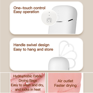 Portable Electric Compact Clothes <strong>Dryer</strong>, Mini Automatic <strong>Hanging</strong> Bag <strong>Dryer</strong> for Hotel Baby Clothes Underwear <strong>Socks</strong> - Product Image 4
