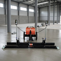 Niveleur de béton vibratoire radiocommandé |   Chariot de nivellement de haute précision guidé par laser pour les méga-dalles