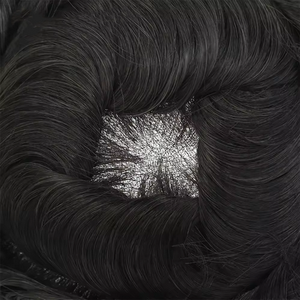 100% cheveux humains 8*10 <span class=keywords><strong>français</strong></span> dentelle avant Mono Center avec peau PU autour du système de cheveux de Base pour hommes toupet - Product Image 6