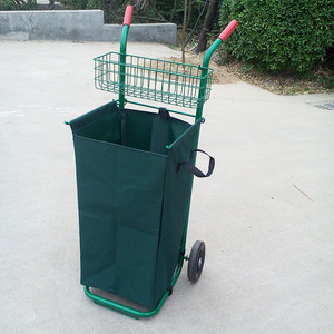 Garden Leaf <b>Cart</b> 1215x485x490mm Foldable Metal Tray Hand <b>Tool</b> <b>Cart</b> For Outdoor Use - Product Image 2