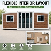 Conteneurs d'habitation mobiles pliables et durables de 20 et 40 pieds en gros de Chine