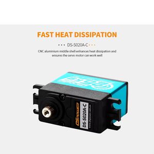 Servo numérique RC Ds3225 25 kg à couple élevé, étanche, pour la fabrication de modèles, moteur à engrenages métalliques pour voiture robot 1/10 1/8 Fxb - Product Image 5