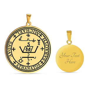 Collar con Colgante de Acero Inoxidable Sello de los Arcángeles MIGUEL GABRIEL RAFAEL URIEL SAMAEL ZADKIEL Amuleto Talismán Sigilo Angelical - Product Image 3