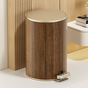 UFORU premio <span class=keywords><strong>per</strong></span> il riciclaggio del pedale Anti-odore ermetico in plastica a pedale rotondo pattumiera con coperchio - Product Image 1