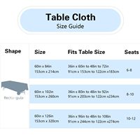 Luckygoods BY260626 Nappe de table jetable pour banquets, nappes de table pour événements, rectangulaires, pour la décoration de mariage