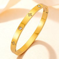 Pulsera de Trébol de Cuatro Hojas Negra Resoul, Acero Inoxidable y Titanio, Pulseras de Moda al por Mayor para Mujer