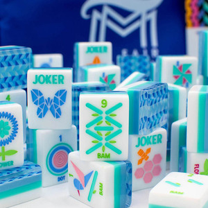 Wholesale Luxury Foldable 160-Piece Acrylic American <b>Mahjong</b> <b>Set</b> Four-Layer for Family Entertainment Travel Games - Product Image 6