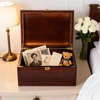 Boîte à bijoux décorative en bois laqué gravée sur mesure avec serrure pour articles volumineux – Vente en gros