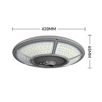 Lampadaire Solaire LED UFO Type Soucoupe Volante avec Capteur 100W 200W IP65 DC Étanche pour Jardin, Villa, Communauté, Extérieur, Route