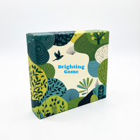 Boîte à couvercle personnalisée, ensemble de jeu de société de luxe pour table, jeux de stratégie modulaires personnalisables, composants de jeux éducatifs, articles en bois, jeu de cartes
