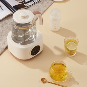 Multifunctional Milk Warmer Glass Electric Kettle 1.1-1.5L Thermostatic <b>Tea</b> <b>Maker</b> Health Pot Automatic Shut Off - Product Image 3