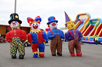 Costume de Clown gonflable drôle de fête de marche pour le défilé de noël