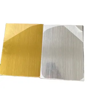 Wholesale Price Acrylic Traffolyte Laser Engraving ABS Plastic Sheet 1200X600 ABS Brushed Gold/Silver Color Sheet