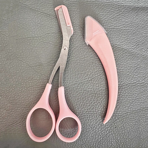Nahe Micro Eyebrow Scissors With Comb Crescent Trimmer For Women Eyebrow Grooming Set - Product Image 3