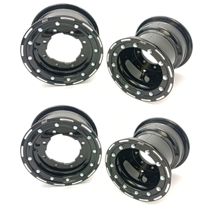 Rines Beadlock para <span class=keywords><strong>Cuatrimoto</strong></span> ATV Delanteros 10x5 4+1 y Traseros 9x8 3+5 para YFZ450 <span class=keywords><strong>Raptor</strong></span> Banshee TRX450 LTR450 KFX450 - Product Image 1