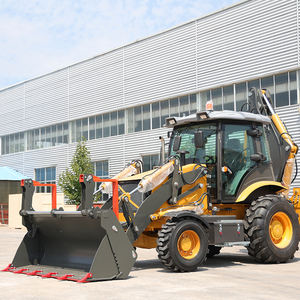 Envío Gratis Retroexcavadora Mini Tractor Agrícola Excavadora de ruedas Mini Bulldozer Cargador de ruedas para la construcción - Product Image 6