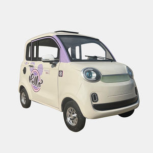 Cheap Chinese Electric Coupe <b>Car</b>-Single Drive R16 <b>Tires</b> Leather Seats Light Interior Metal Roof Rack - Product Image 3