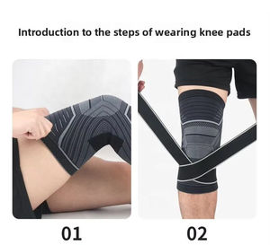 Genouillère de compression respirante, antidérapante et élastique pour la course, le basketball, le fitness, la musculation – OEM, ODM, vente en gros personnalisée - Product Image 3