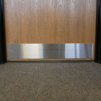Quincaillerie de porte commerciale plaque de Protection de porte en acier inoxydable de qualité 304 plaque de Protection de porte